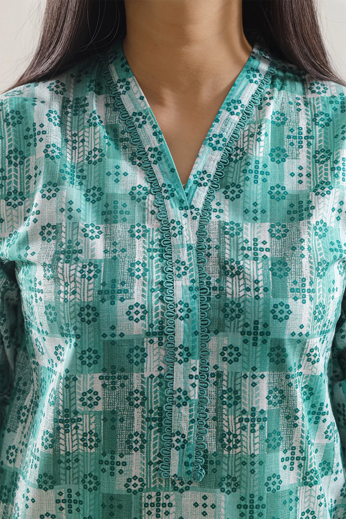 Printed Lawn Stitched 2 Piece (Shirt/Trouser) - Image 3