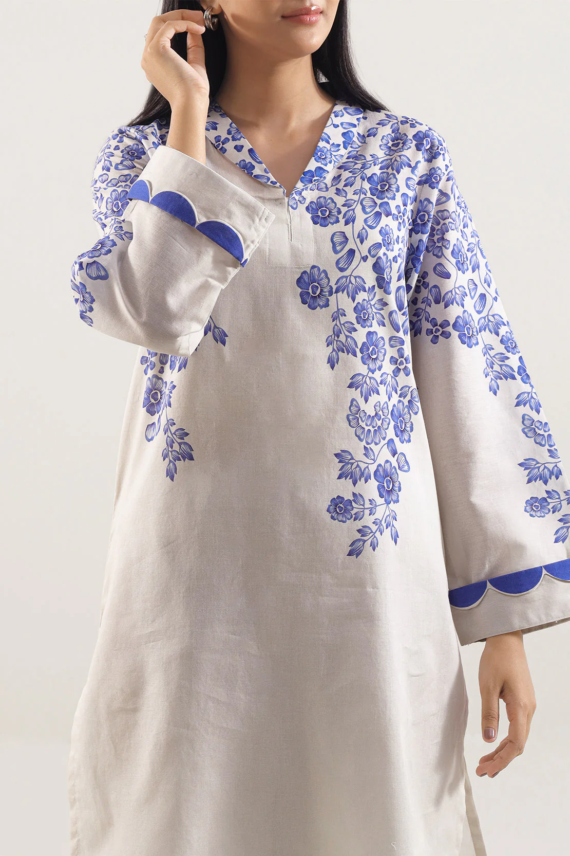Printed Lawn Stitched 2 Piece (Shirt/Trouser) - Image 3