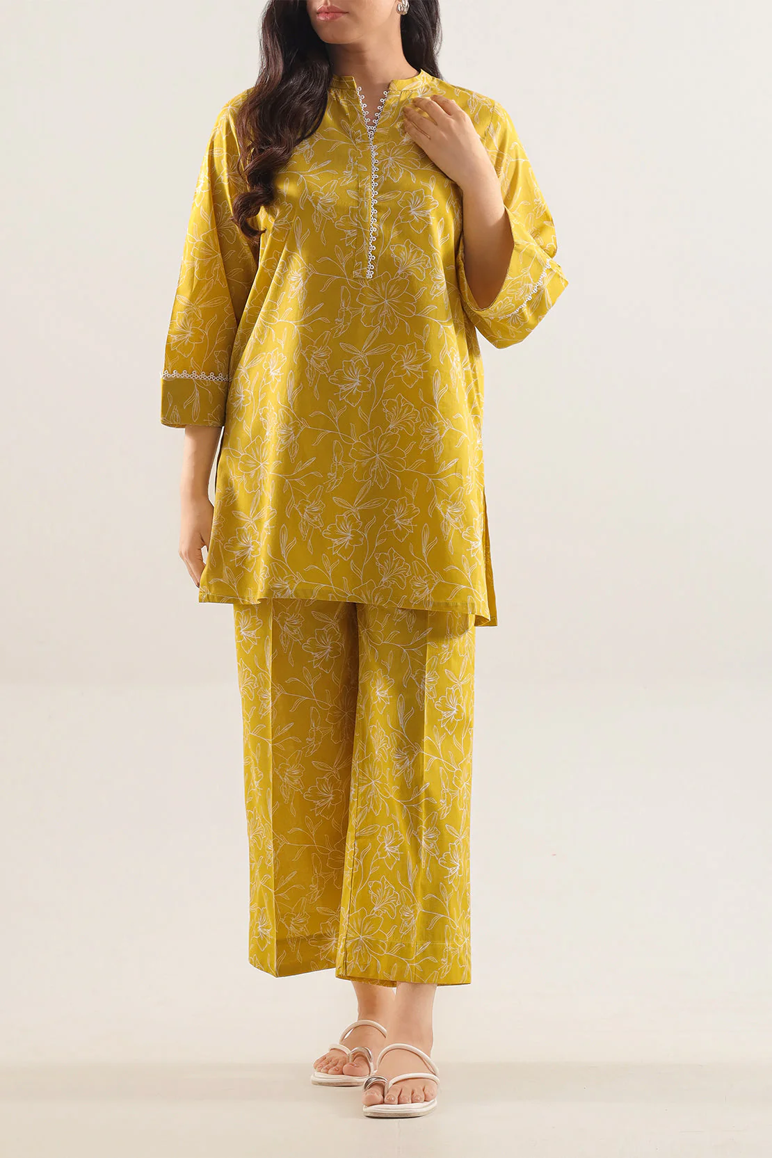 Printed Lawn Stitched 2 Piece (Shirt/Trouser) - Image 2