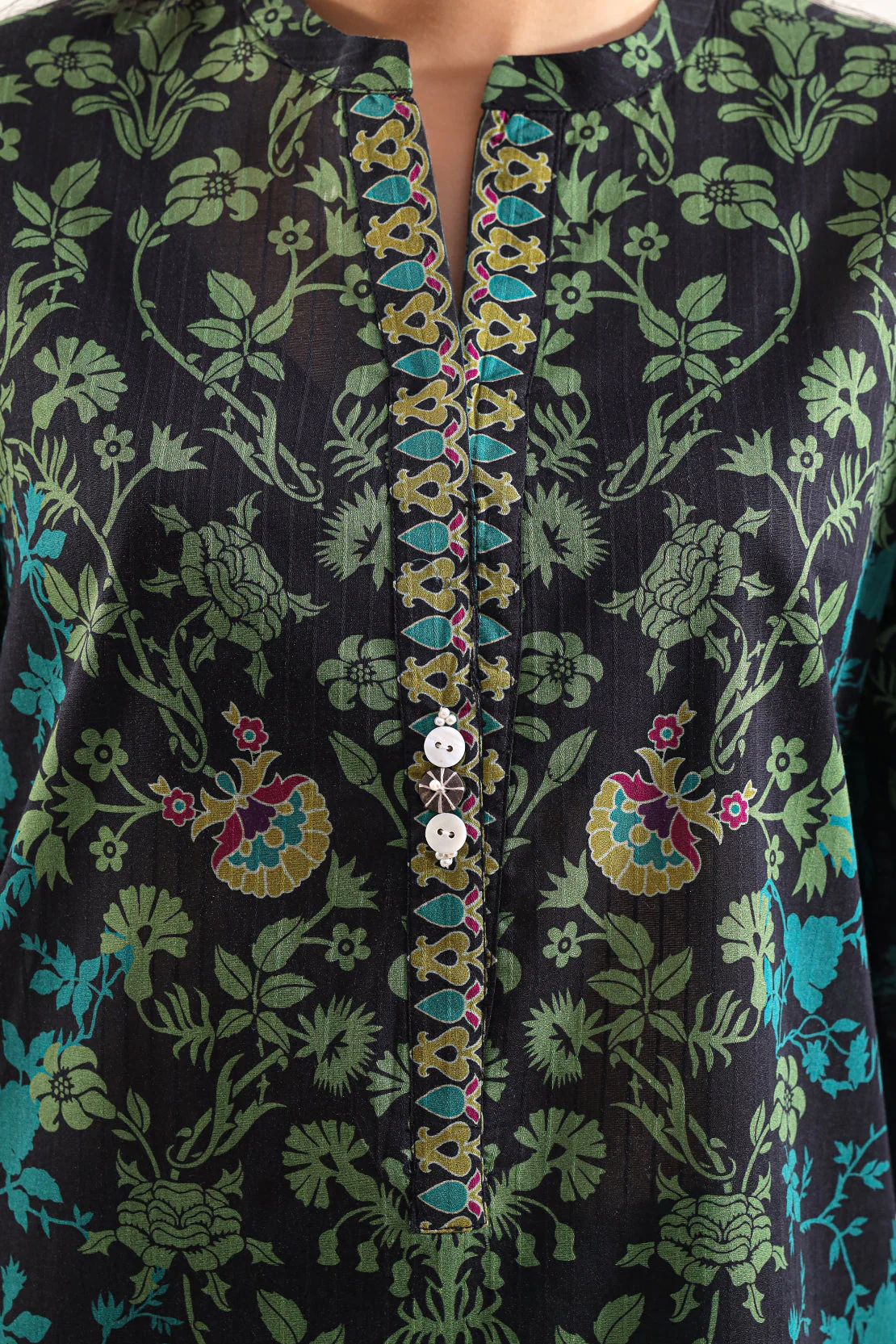 Printed Lawn Stitched 2 Piece (Shirt/Trouser) - Image 4