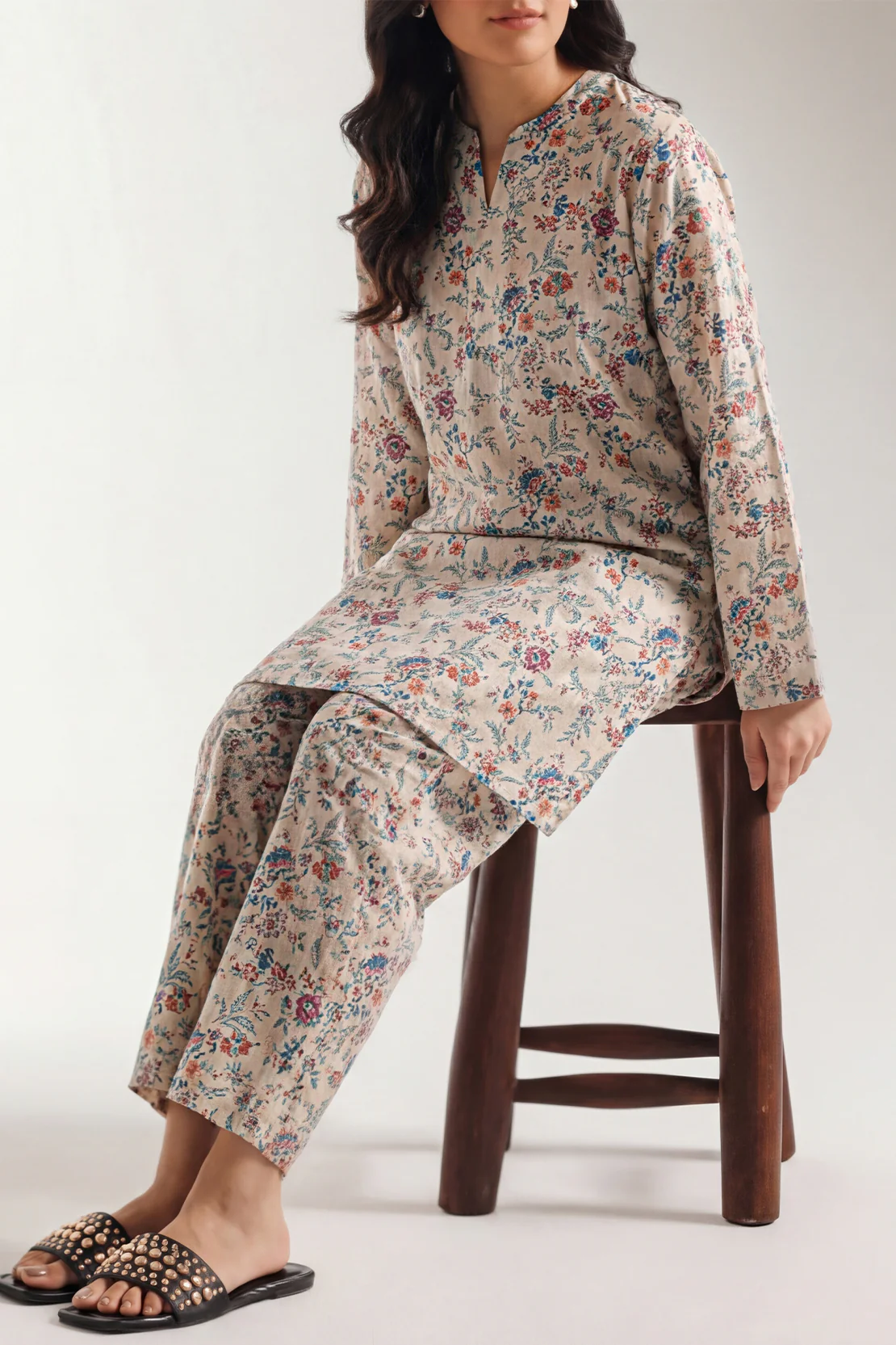 Printed Lawn Stitched 2 Piece (Shirt/Trouser)