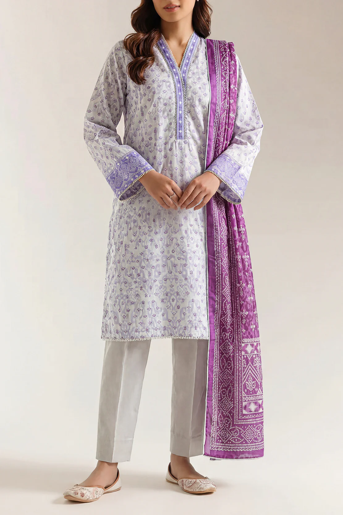 Printed Lawn Stitched 2 Piece (Shirt/Trouser)