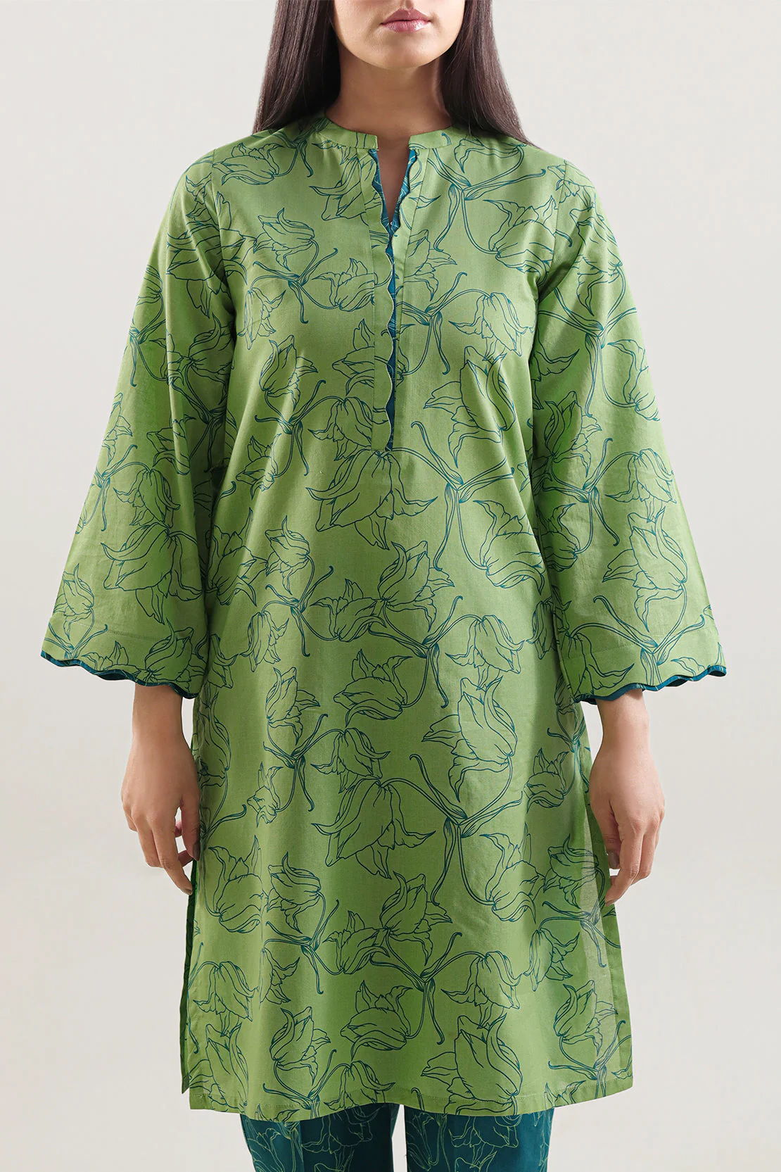 Printed Lawn Stitched 2 Piece (Shirt/Trouser) - Image 3
