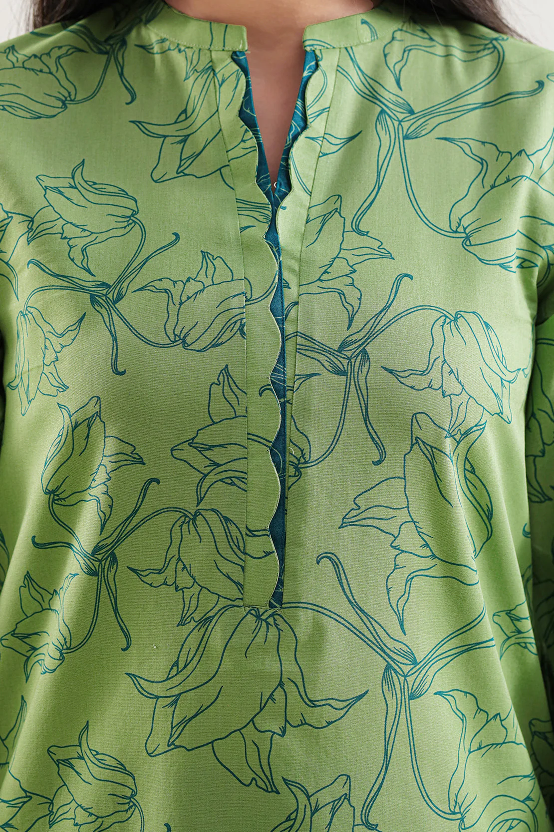 Printed Lawn Stitched 2 Piece (Shirt/Trouser) - Image 4
