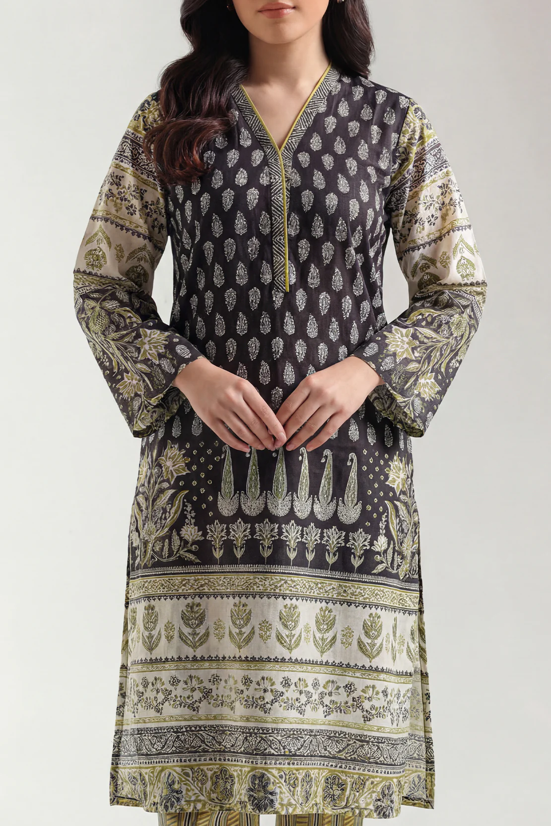 Printed Lawn Stitched 2 Piece (Shirt/Trouser) - Image 2