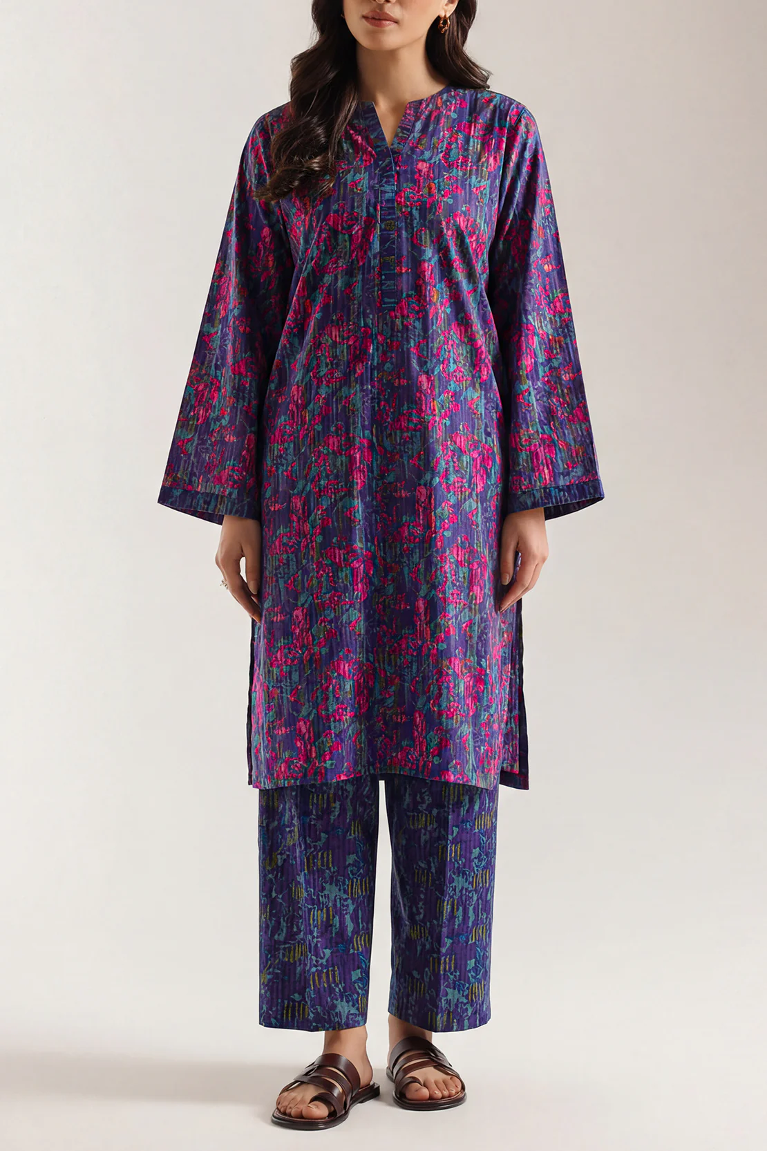 Printed Lawn Stitched 2 Piece (Shirt/Trouser)