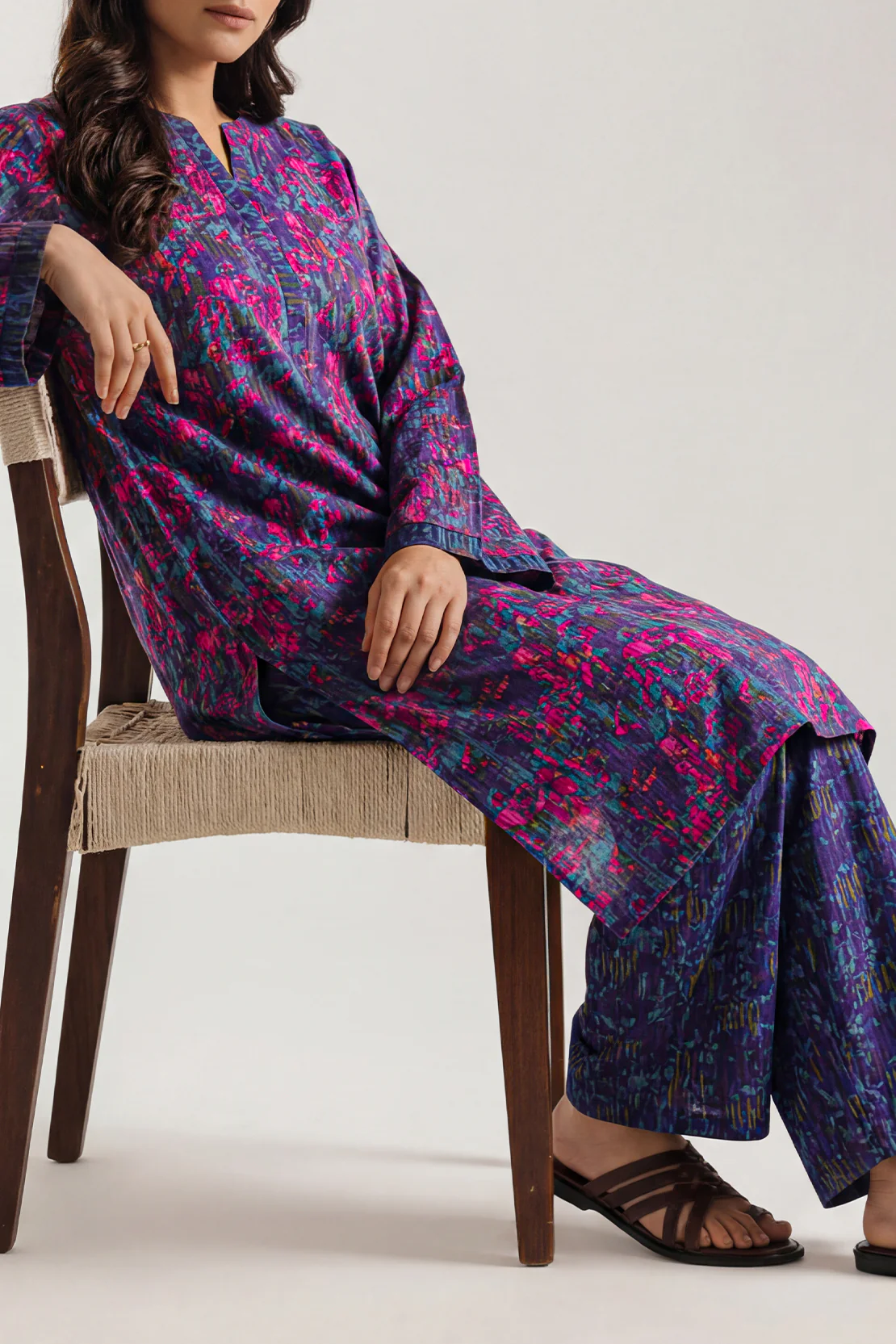 Printed Lawn Stitched 2 Piece (Shirt/Trouser) - Image 2