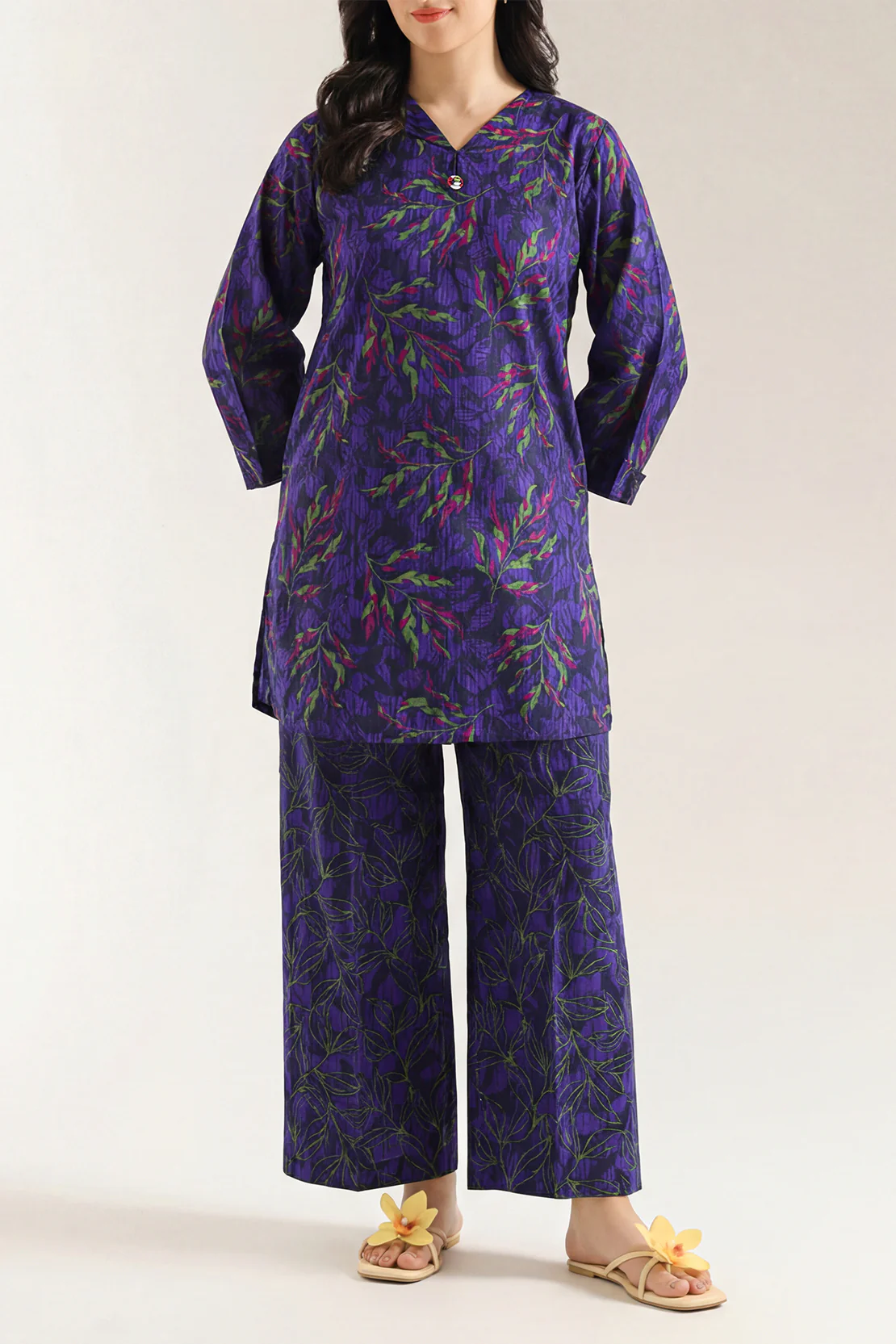 Printed Lawn Stitched 2 Piece (Shirt/Trouser) - Image 2