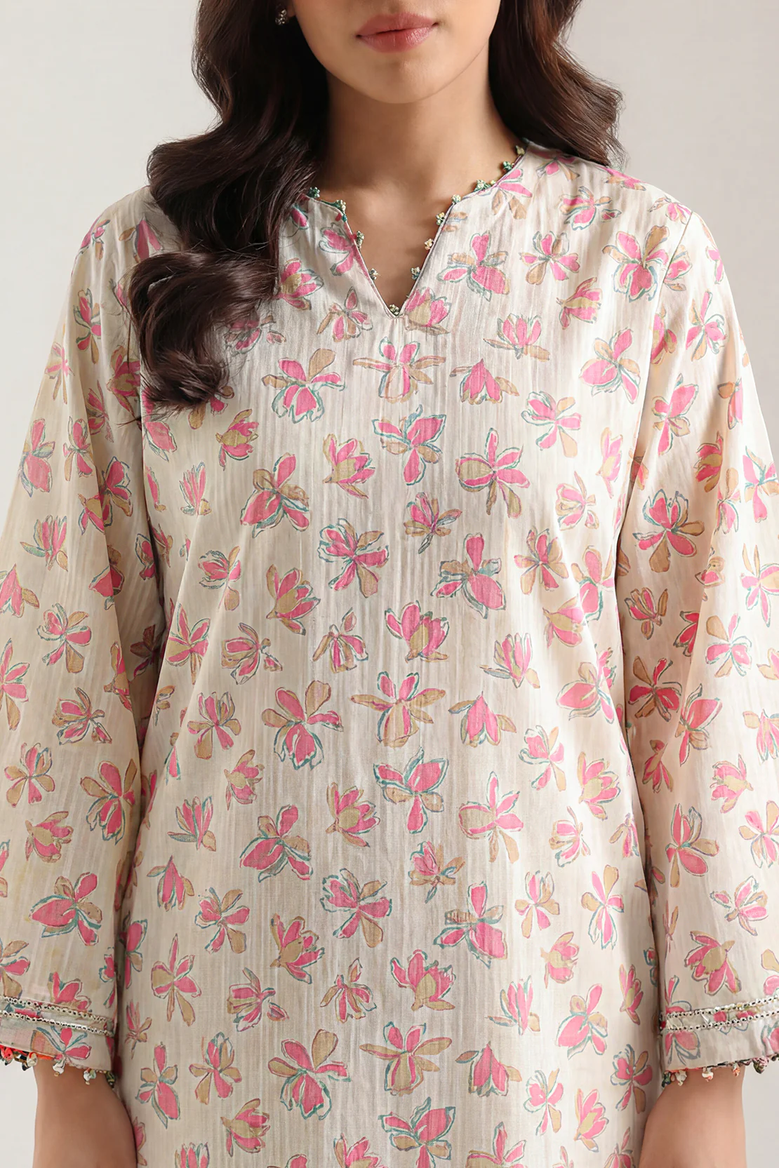 Printed Lawn Stitched 2 Piece (Shirt/Trouser) - Image 2