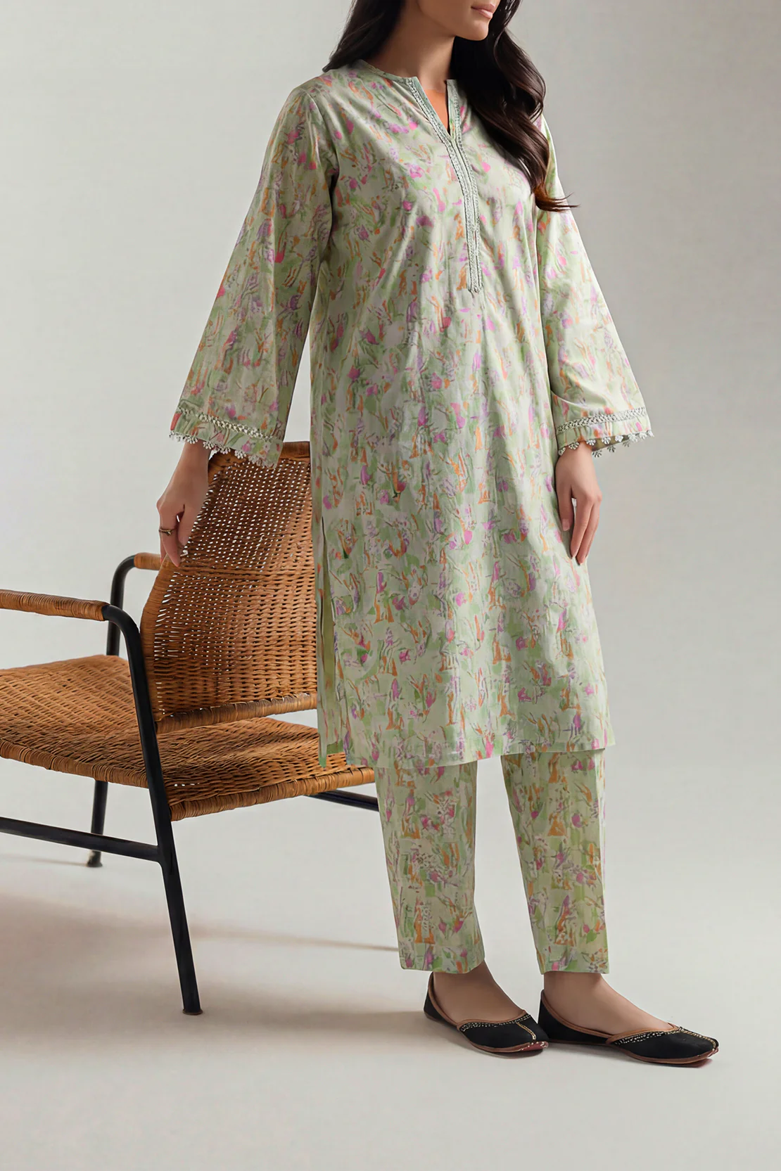 Printed Lawn Stitched 2 Piece (Shirt/Trouser)
