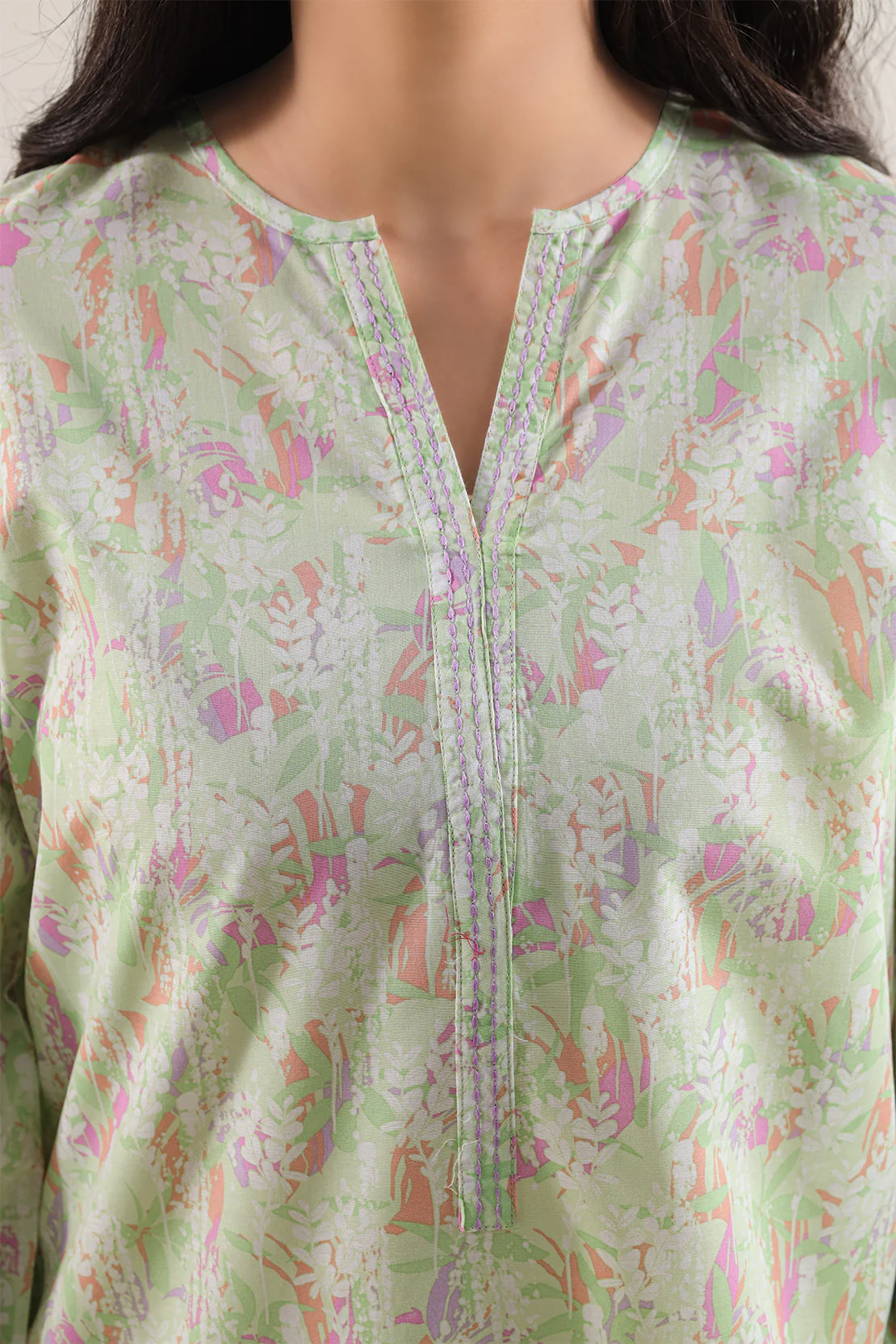 Printed Lawn Stitched 2 Piece (Shirt/Trouser) - Image 3