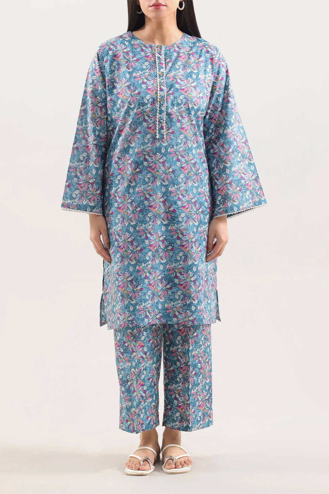 Printed Lawn Stitched 2 Piece (Shirt/Trouser) - Image 3