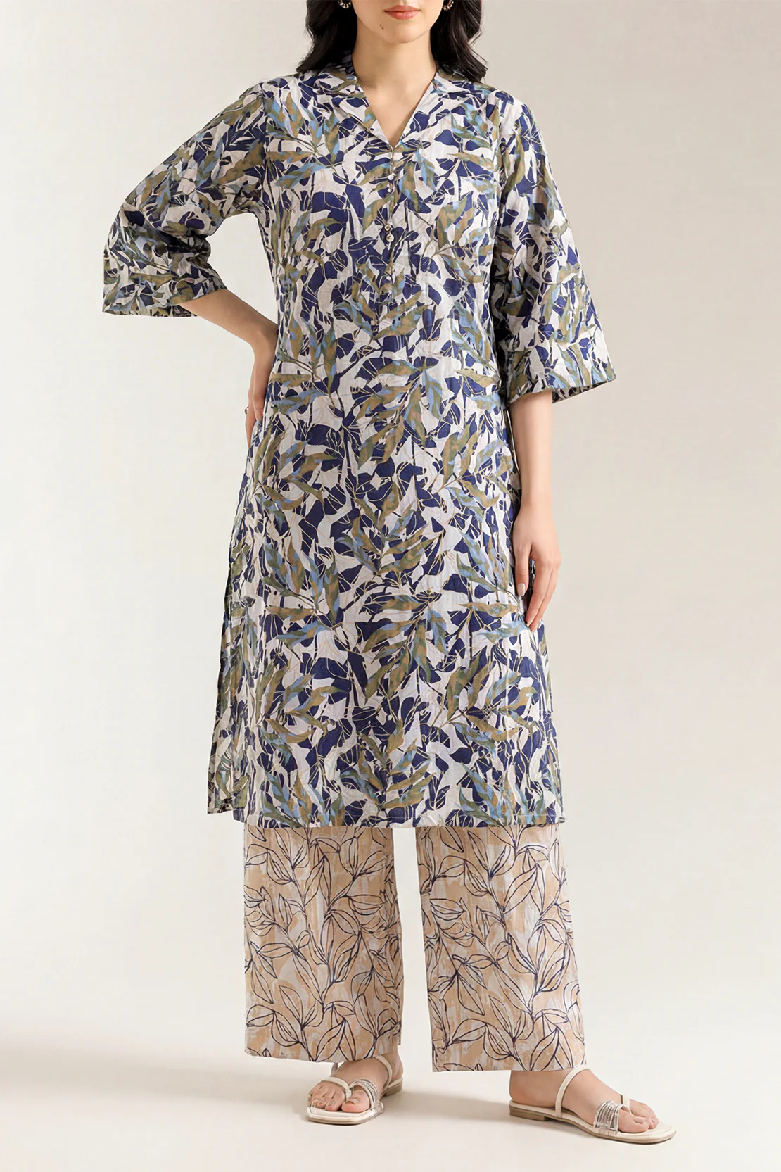 Printed Lawn Stitched 2 Piece (Shirt/Trouser) - Image 2