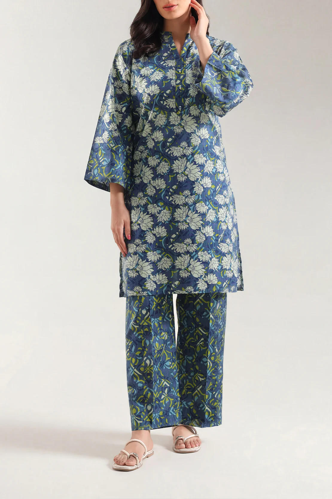 Printed Lawn Stitched 2 Piece (Shirt/Trouser)