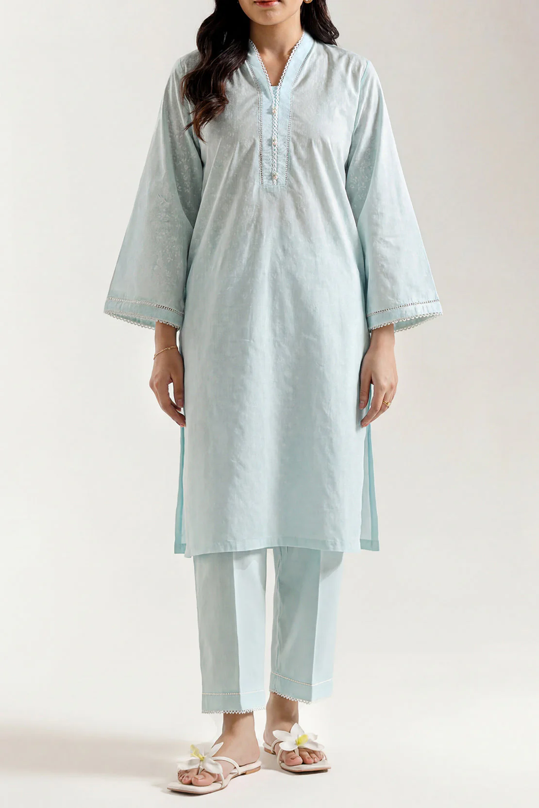 Printed Lawn Stitched 2 Piece (Shirt/Trouser)