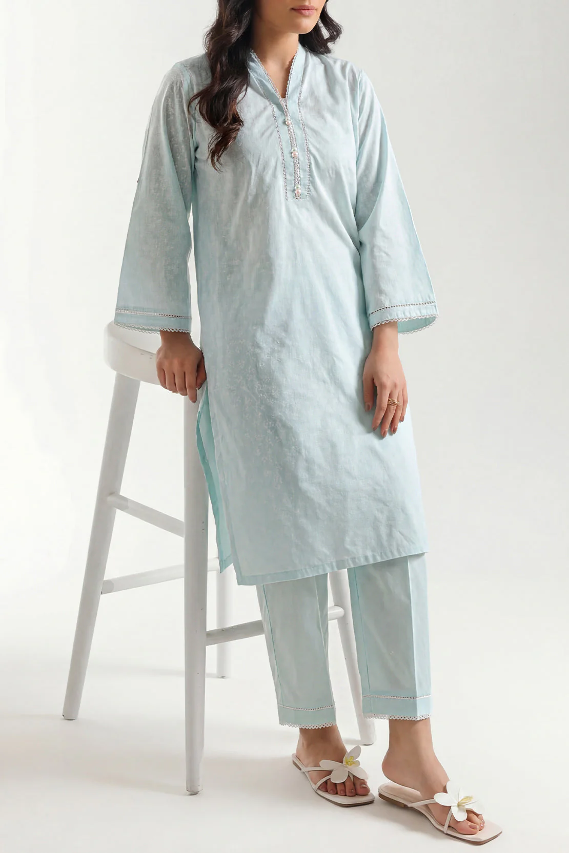 Printed Lawn Stitched 2 Piece (Shirt/Trouser) - Image 3