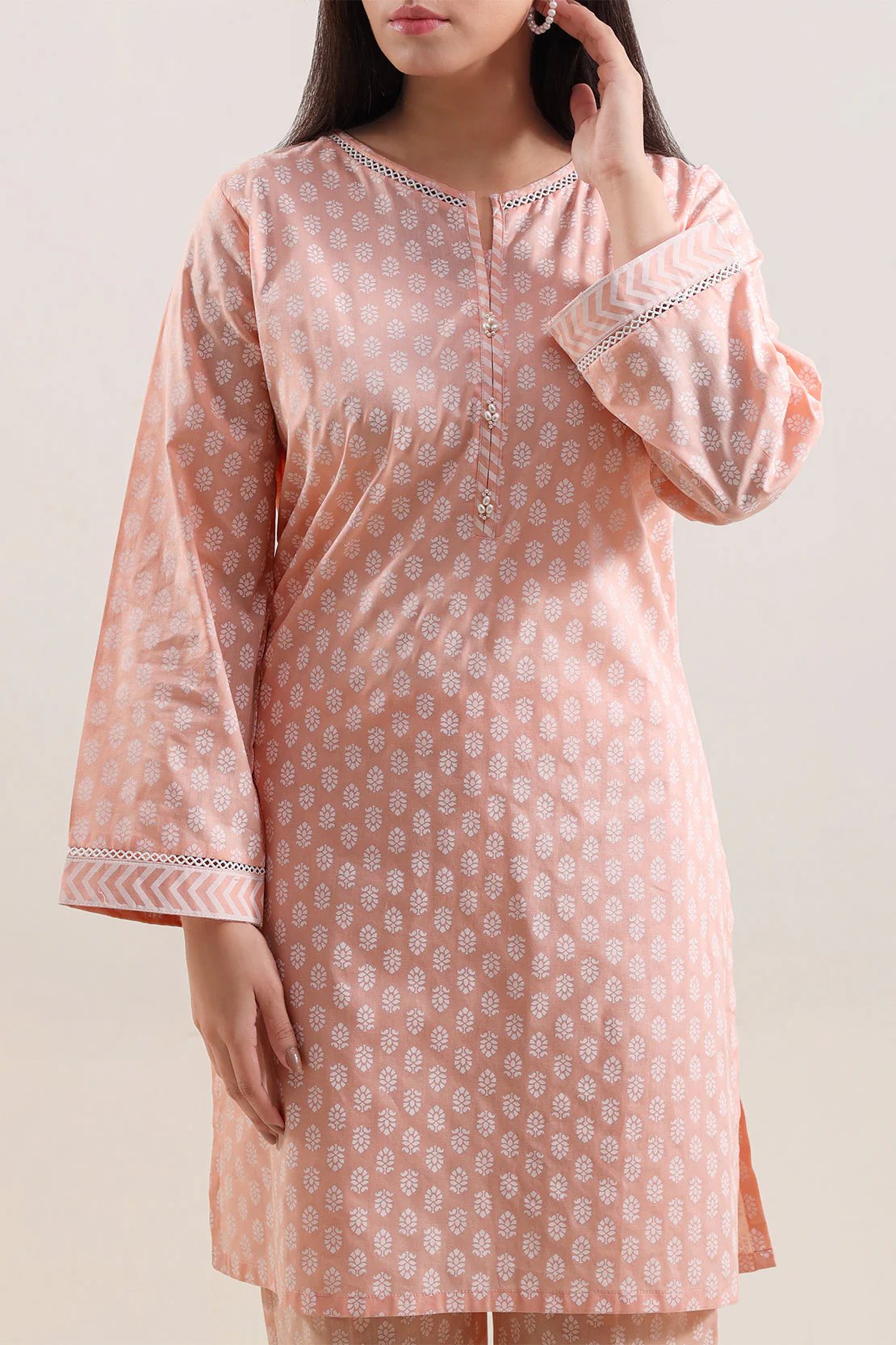 Printed Lawn Stitched 2 Piece (Shirt/Trouser) - Image 2