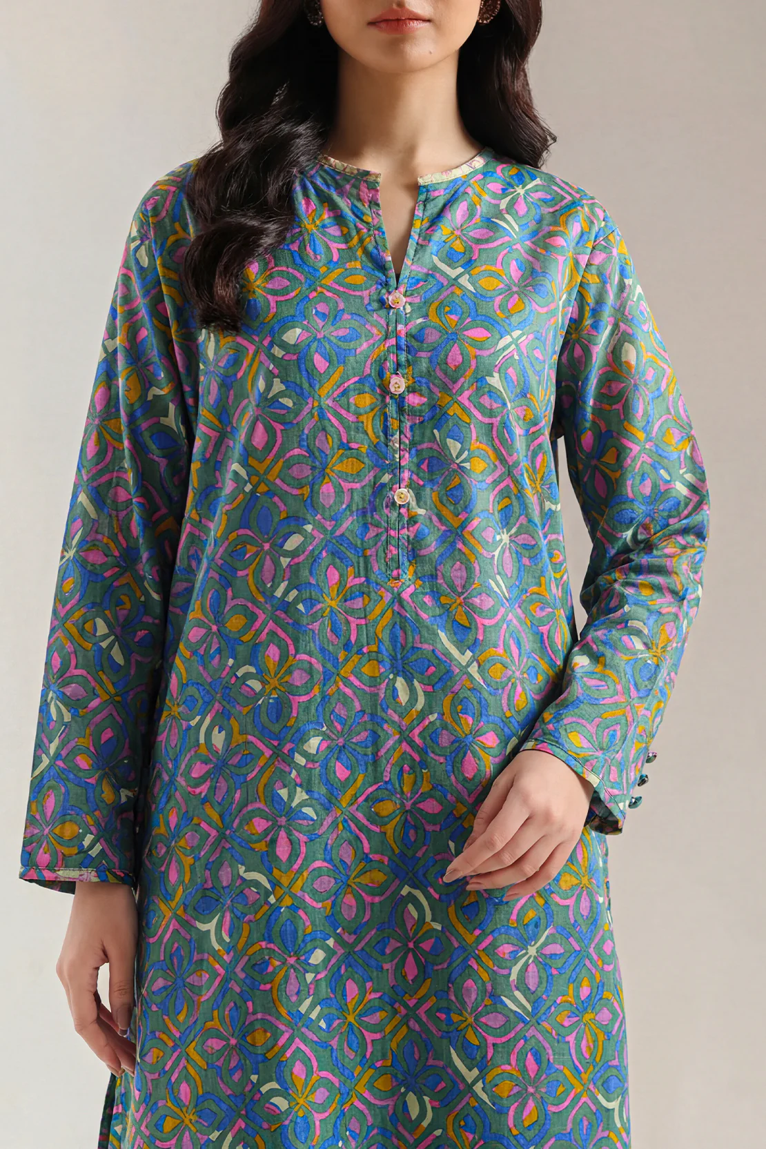 Printed Lawn Stitched 2 Piece (Shirt/Trouser) - Image 2