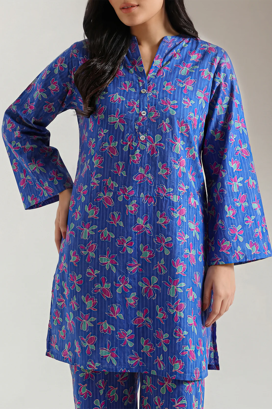 Printed Lawn Stitched 2 Piece (Shirt/Trouser) - Image 3