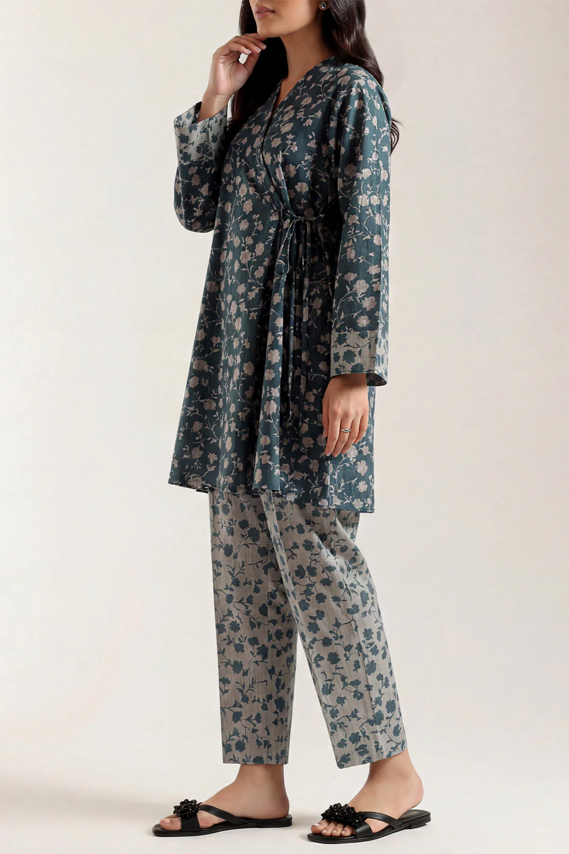 Printed Lawn Stitched 2 Piece (Shirt/Trouser) - Image 2