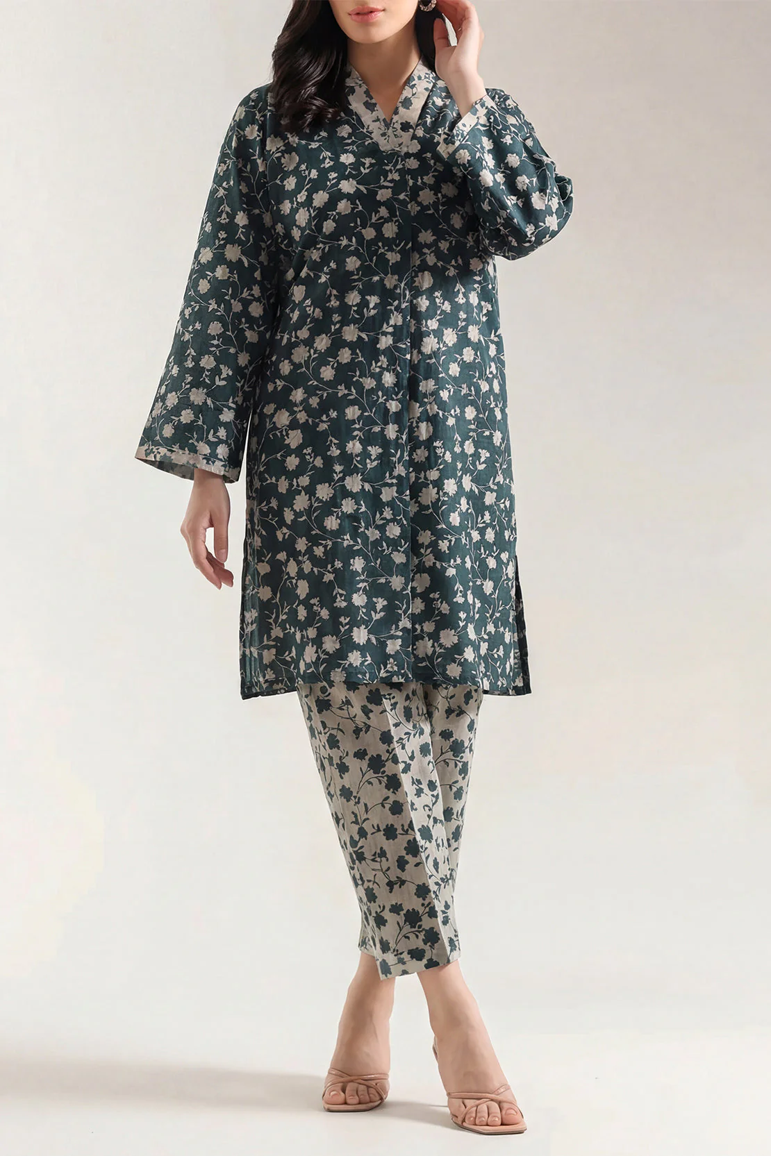 Printed Lawn Stitched 2 Piece (Shirt/Trouser)