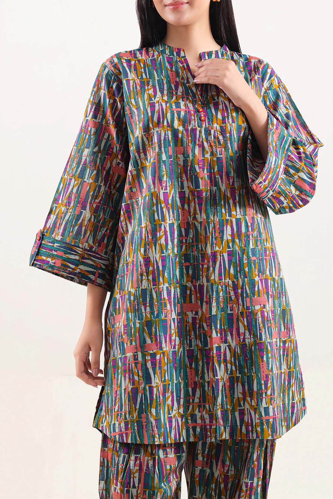 Printed Lawn Stitched 2 Piece (Shirt/Trouser) - Image 3