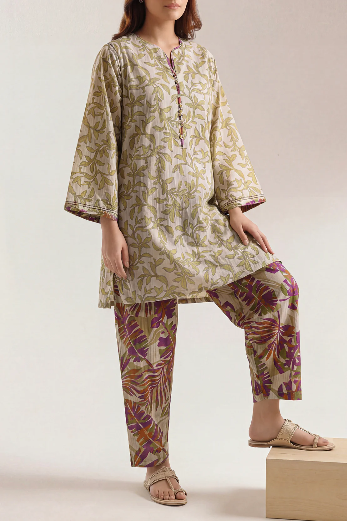 Printed Lawn Stitched 2 Piece (Shirt/Trouser)