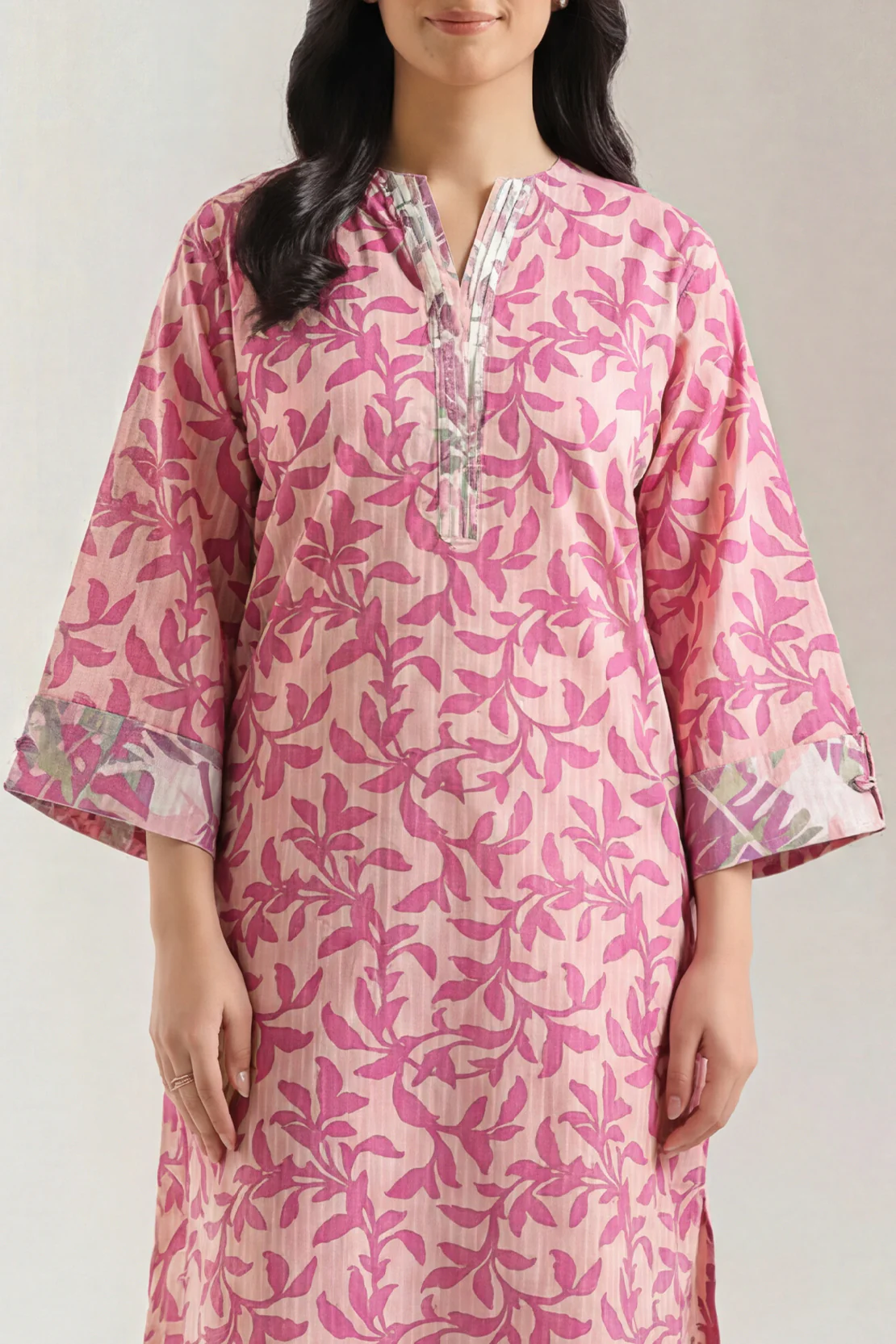 Printed Lawn Stitched 2 Piece (Shirt/Trouser) - Image 2