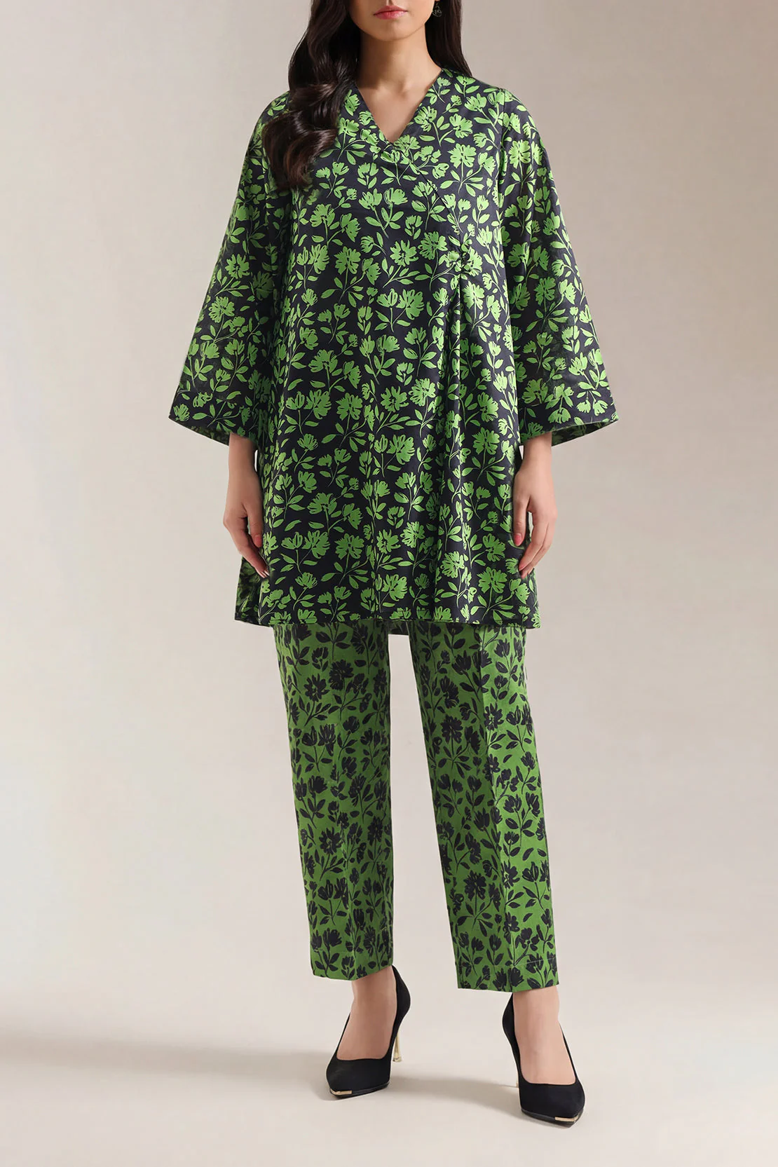 Printed Lawn Stitched 2 Piece (Shirt/Trouser)