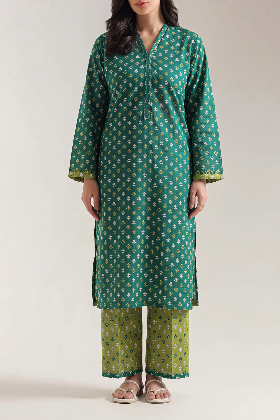 Printed Lawn Stitched 2 Piece (Shirt/Trouser) - Image 2