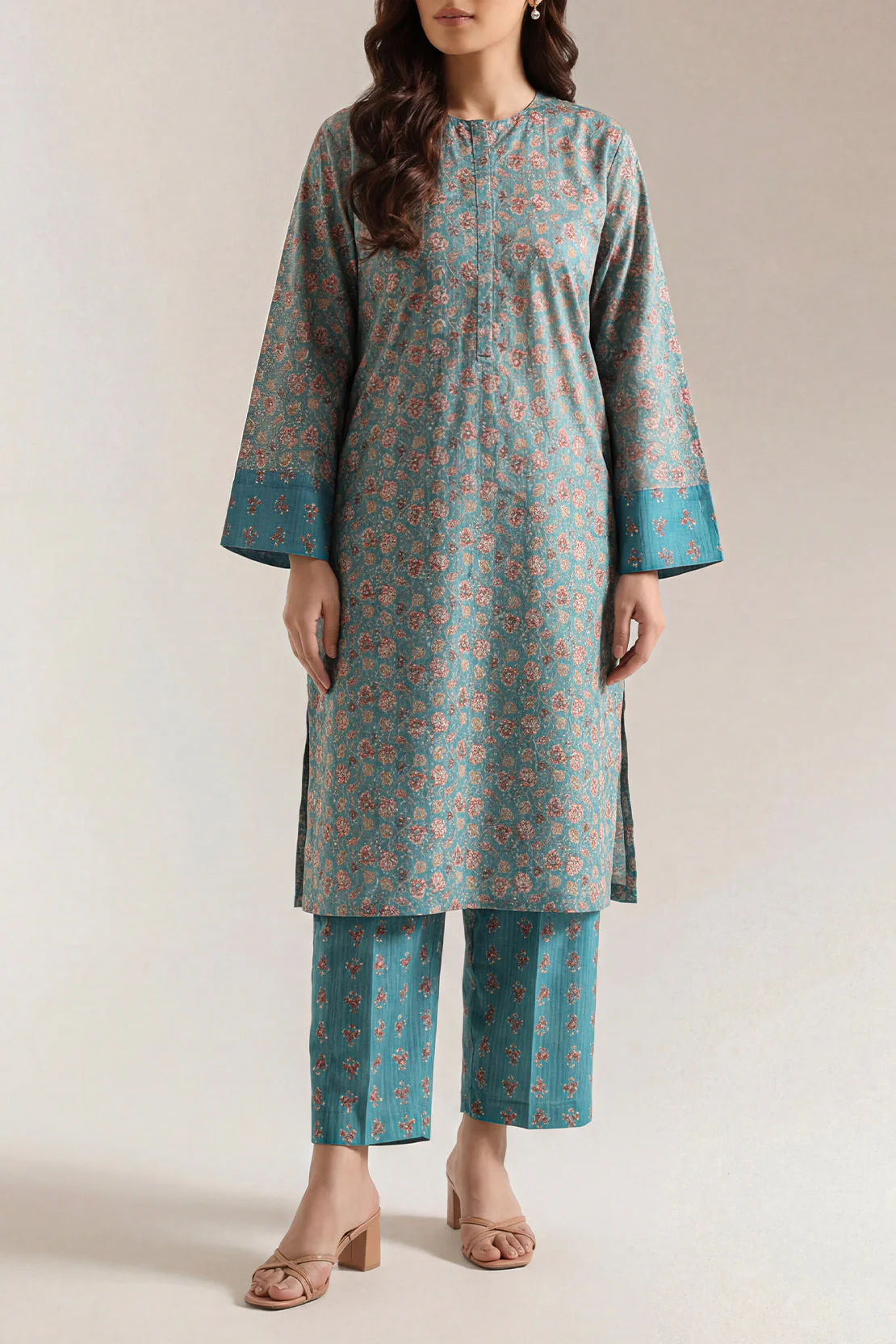 Printed Lawn Stitched 2 Piece (Shirt/Trouser) - Image 2