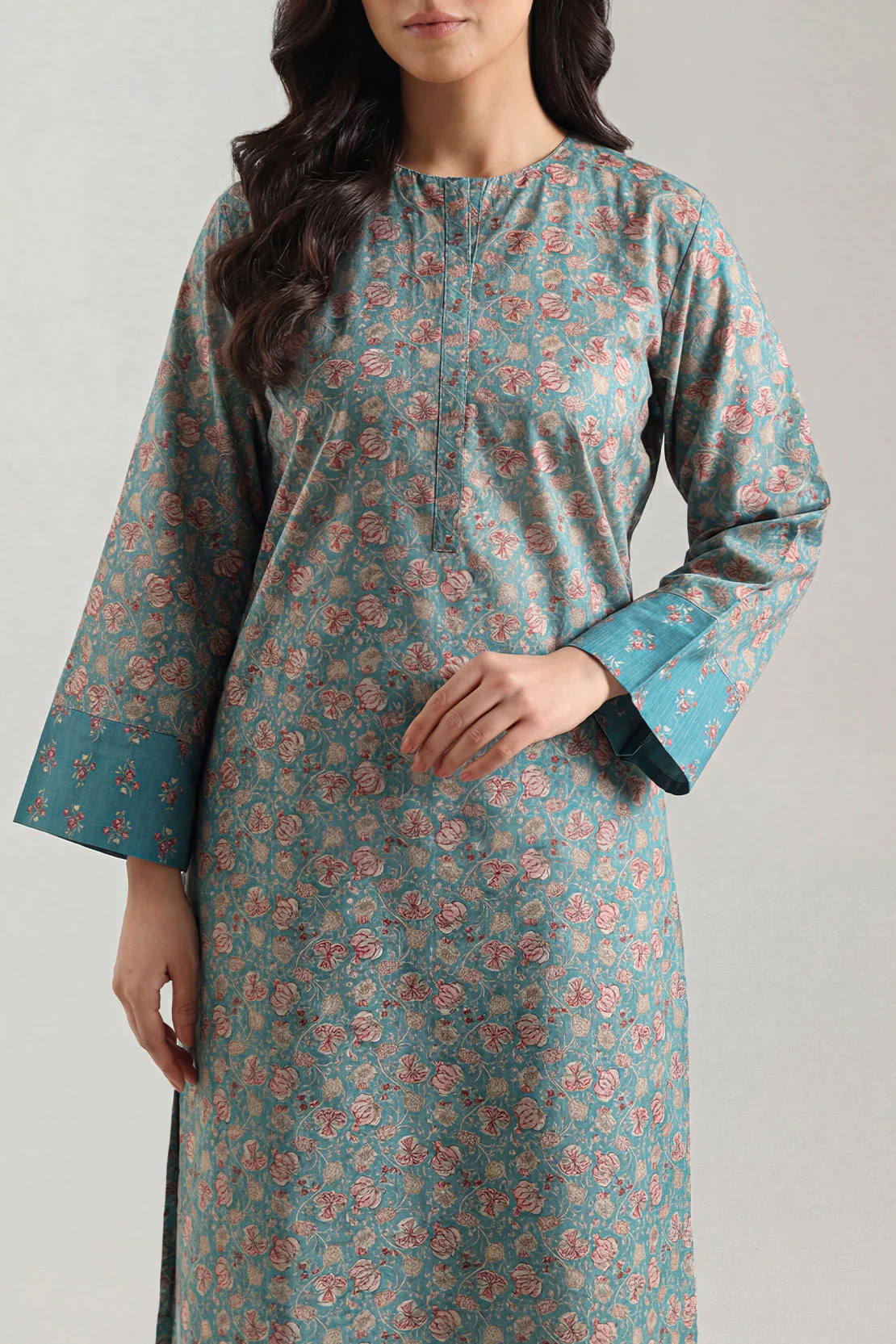 Printed Lawn Stitched 2 Piece (Shirt/Trouser) - Image 3