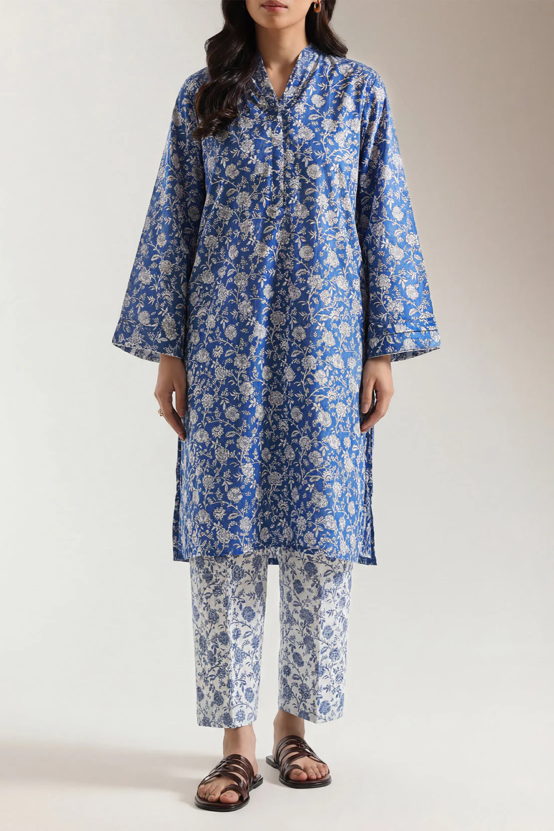 Printed Lawn Stitched 2 Piece (Shirt/Trouser) - Image 2