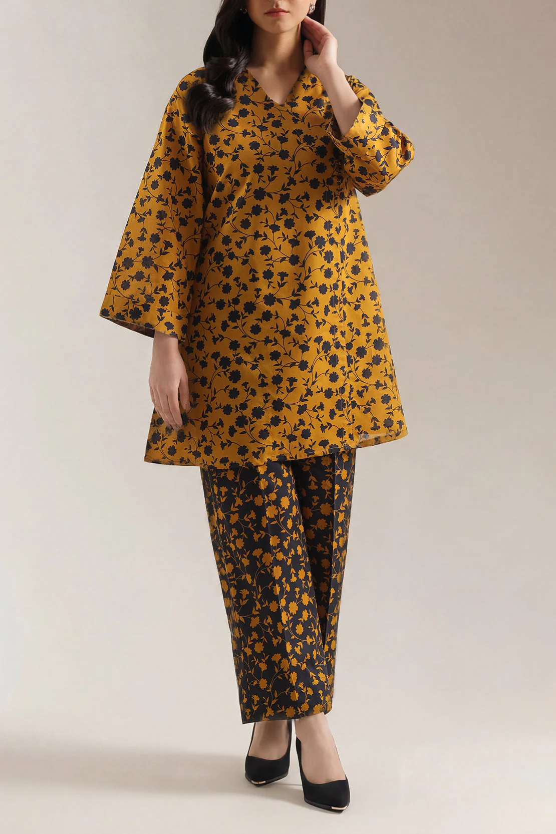 Printed Lawn Stitched 2 Piece (Shirt/Trouser)
