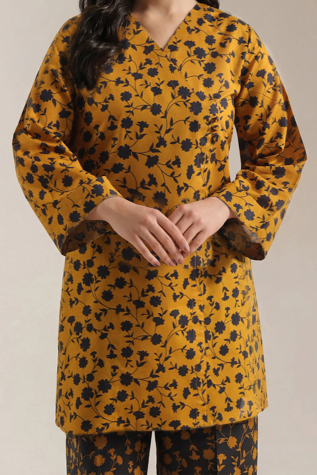 Printed Lawn Stitched 2 Piece (Shirt/Trouser) - Image 2