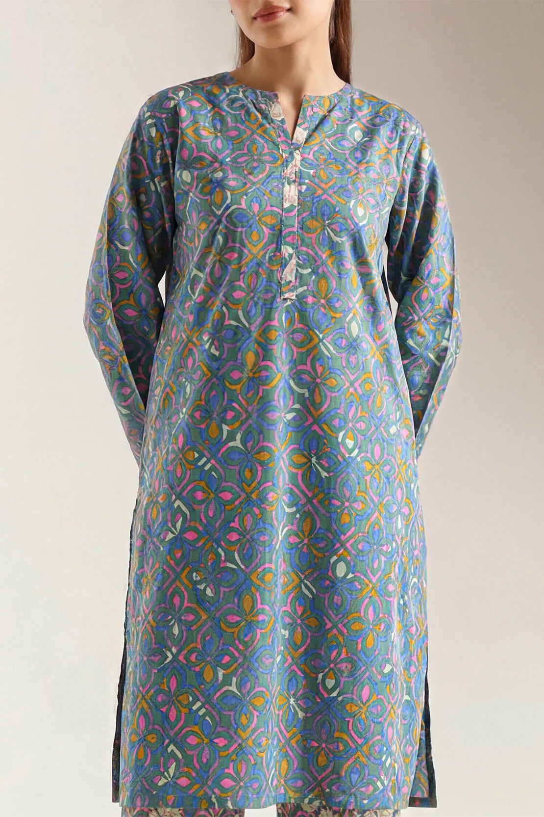 Printed Lawn Stitched 2 Piece (Shirt/Trouser) - Image 2