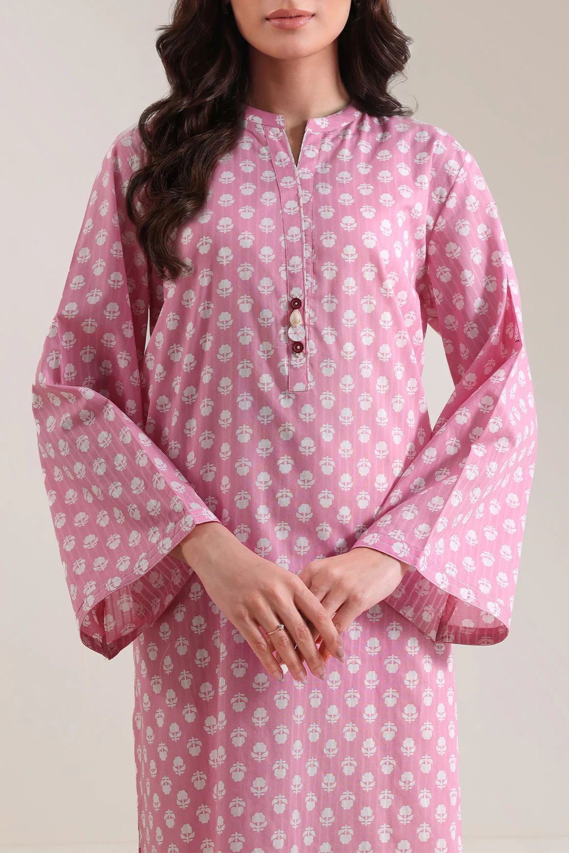 Printed Lawn Stitched 2 Piece (Shirt/Trouser) - Image 2