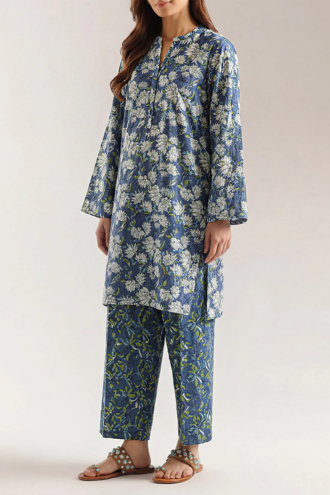 Printed Lawn Stitched 2 Piece (Shirt/Trouser)