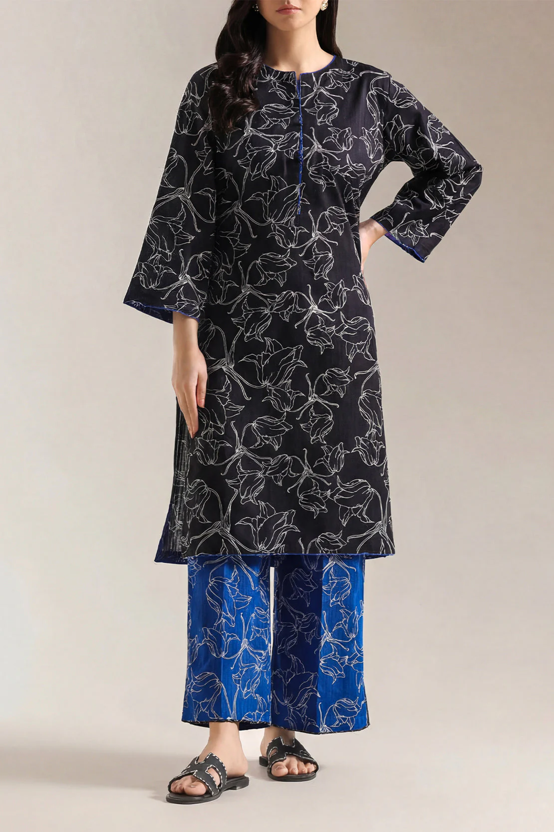 Printed Lawn Stitched 2 Piece (Shirt/Trouser)