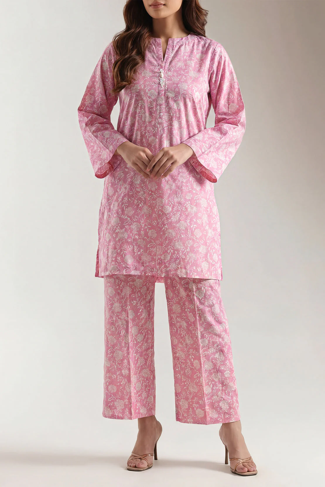 Printed Lawn Stitched 2 Piece (Shirt/Trouser) - Image 2