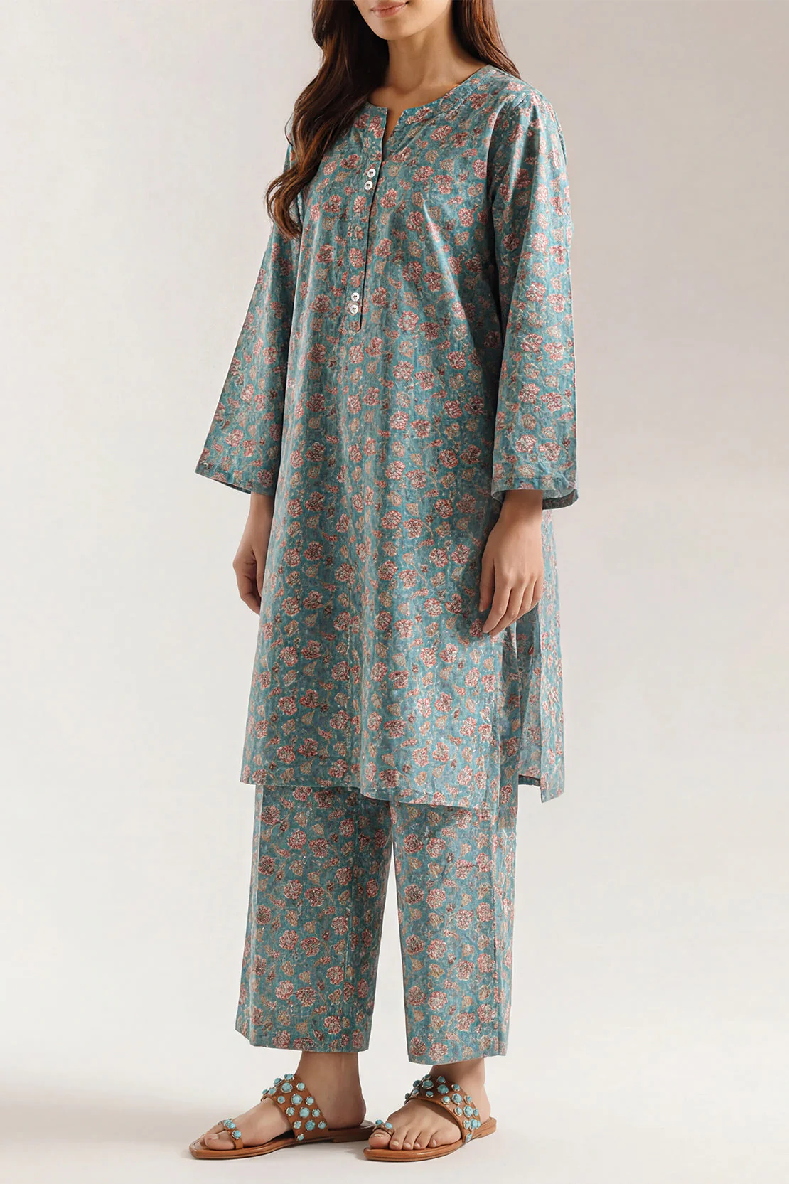Printed Lawn Stitched 2 Piece (Shirt/Trouser)
