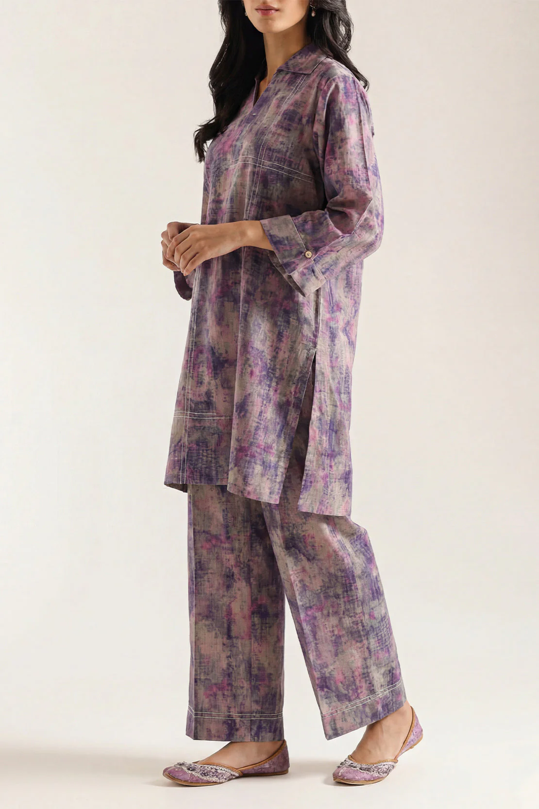 Printed Lawn Stitched 2 Piece (Shirt/Trouser) - Image 3
