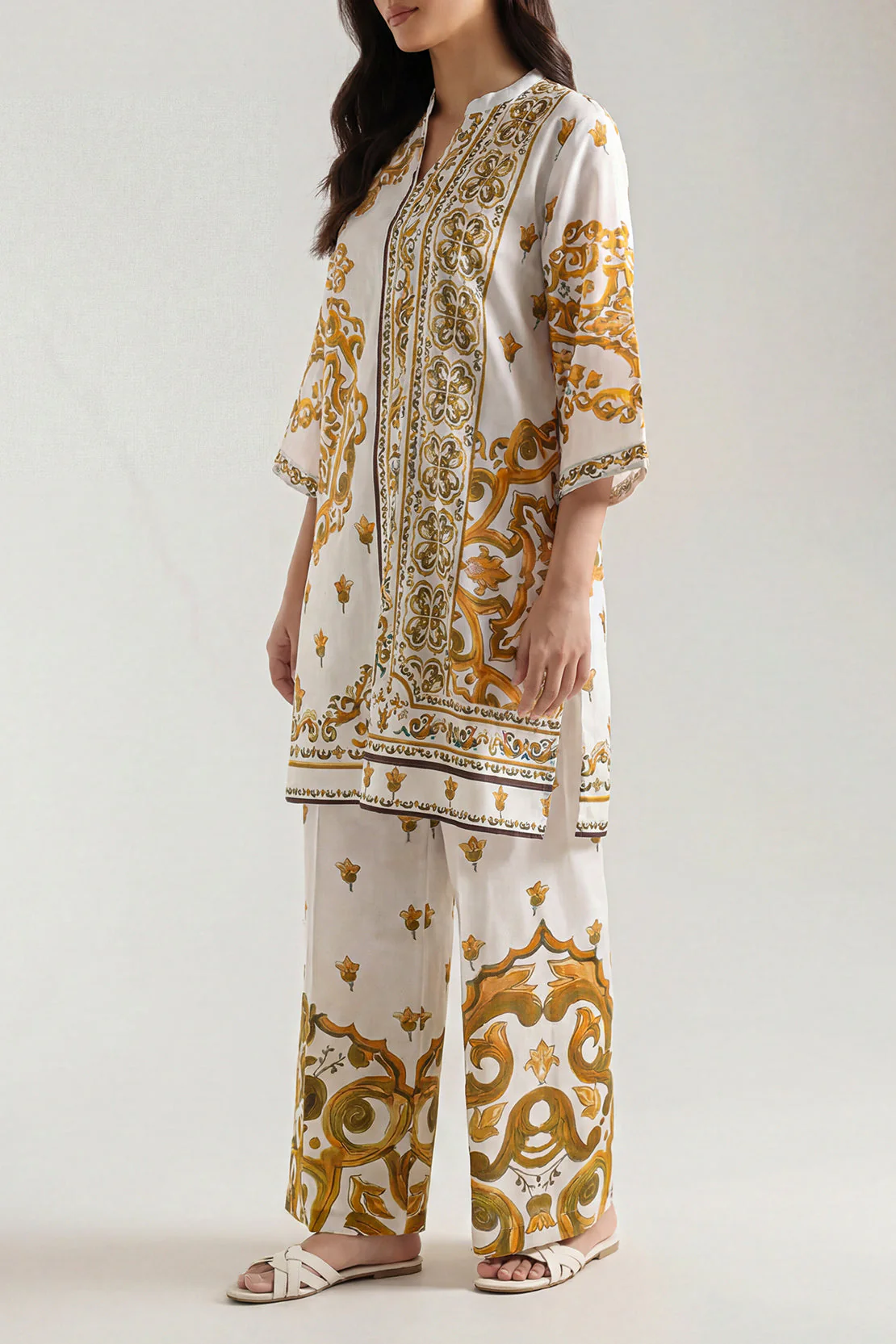 Printed Lawn Stitched 2 Piece (Shirt/Trouser) - Image 2