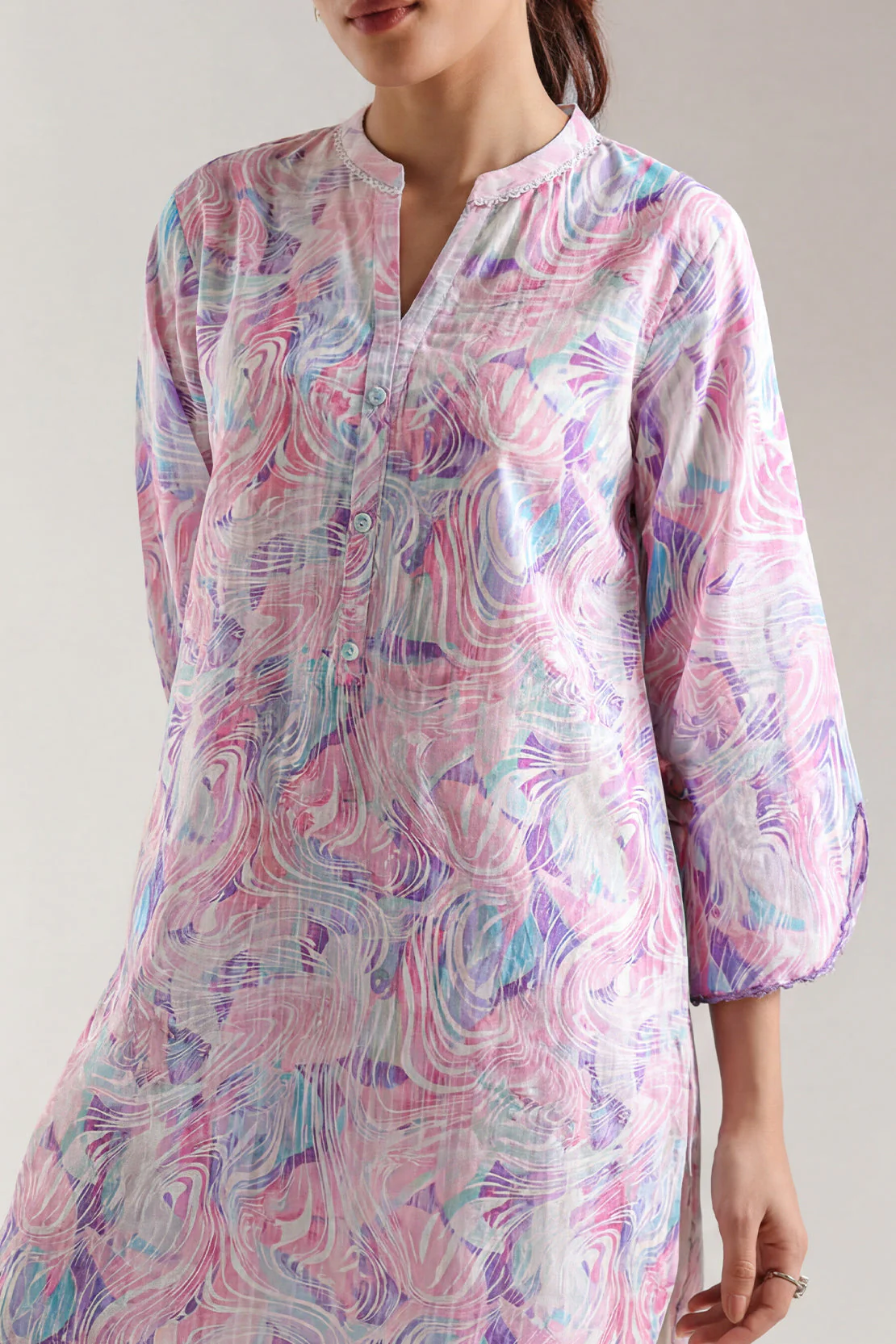 Printed Lawn Stitched 2 Piece (Shirt/Trouser) - Image 2
