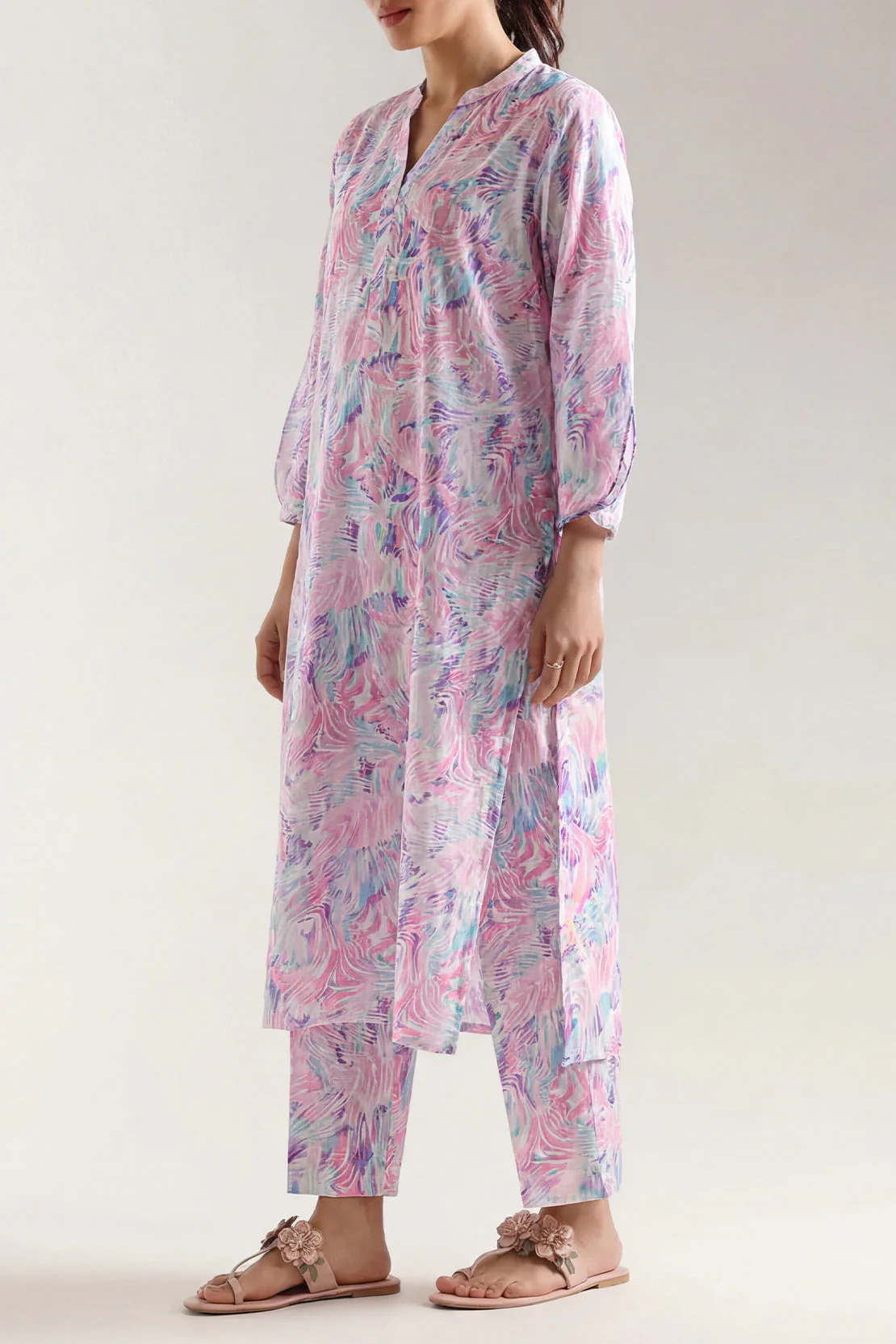 Printed Lawn Stitched 2 Piece (Shirt/Trouser) - Image 3