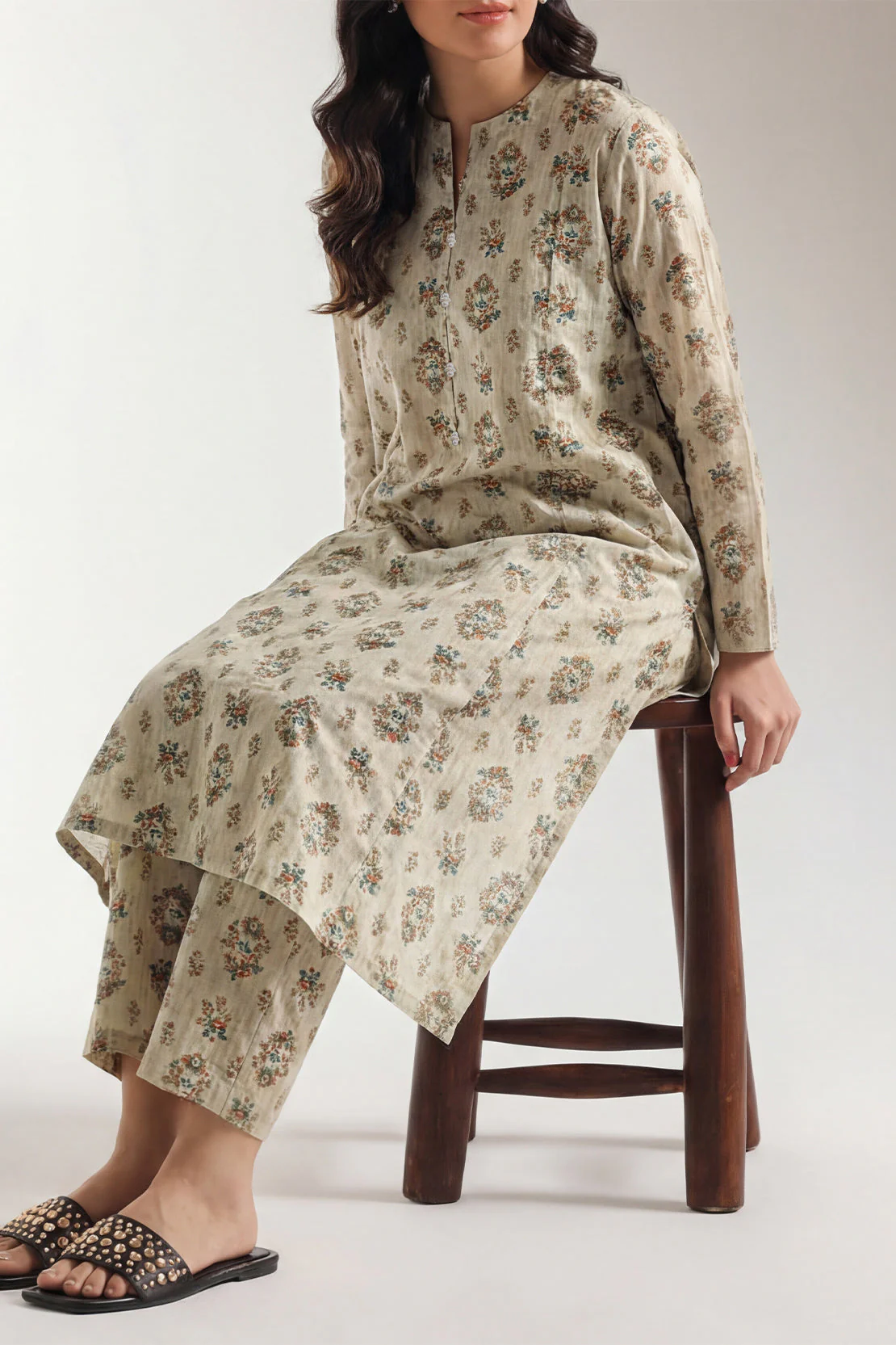 Printed Lawn Stitched 2 Piece (Shirt/Trouser)