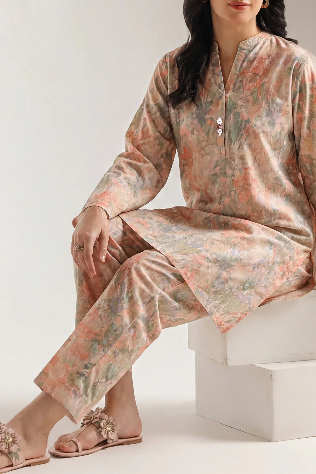 Printed Lawn Stitched 2 Piece (Shirt/Trouser)