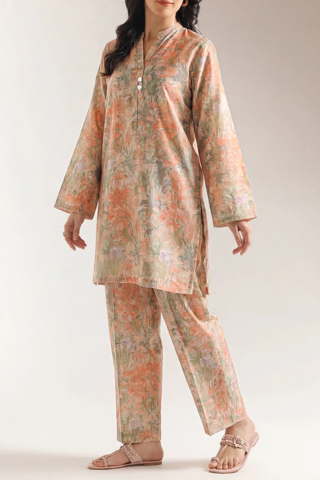 Printed Lawn Stitched 2 Piece (Shirt/Trouser) - Image 2