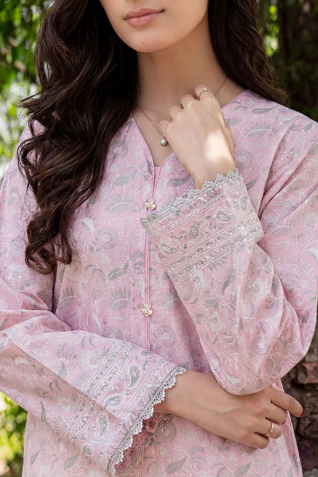 Printed Lawn Stitched 2 Piece (Shirt/Trouser) - Image 4