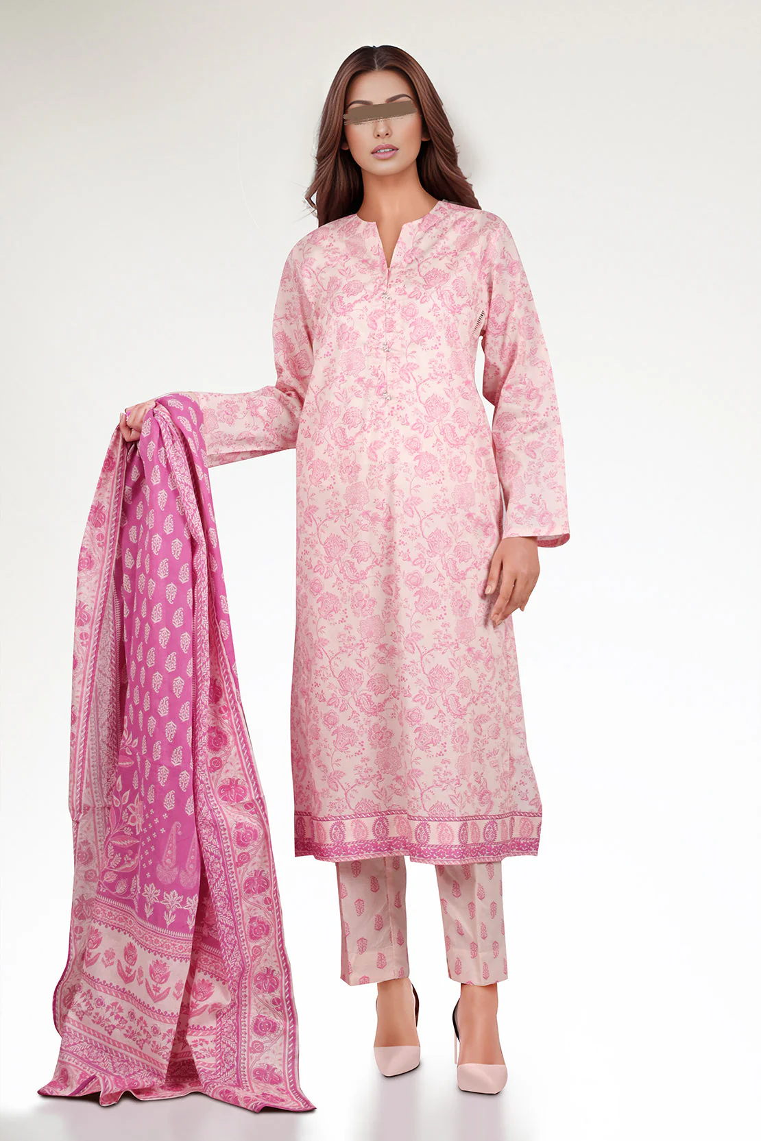 Printed Lawn Stitched 3 Piece - Image 2